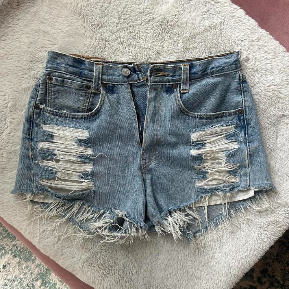 Vintage Levi’s 501 Distressed Denim Shorts 